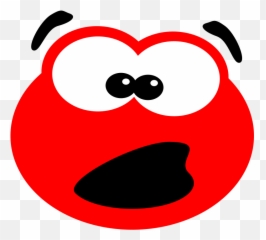 Smiley Clip Art - Smiling Blob Png Download Surprised Face With Red Background