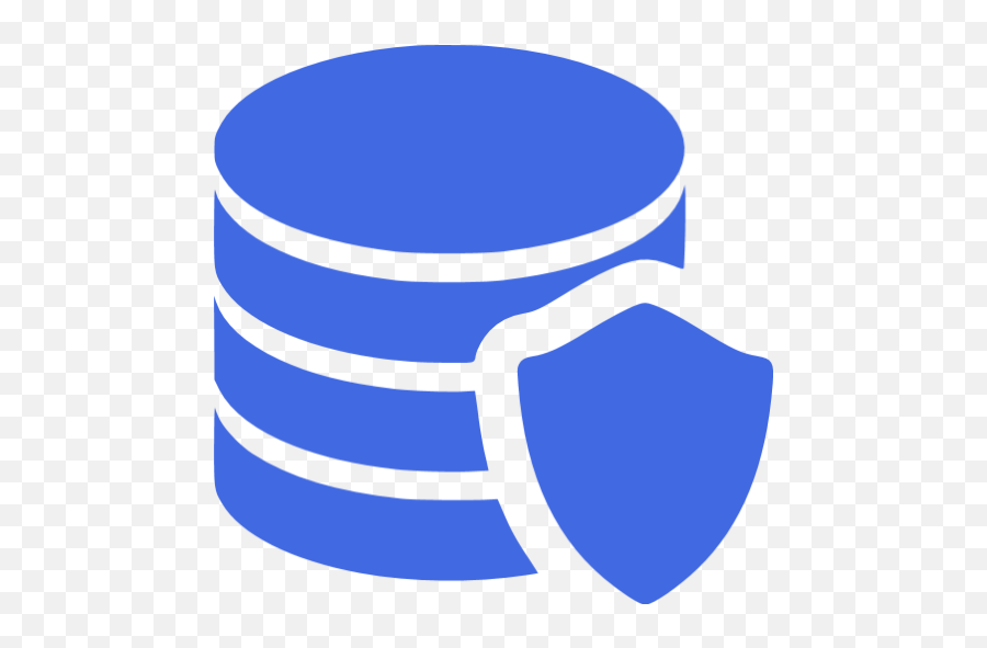 Royal Blue Data Protection Icon - Free Royal Blue Database Icons Data Security Icon Transparent Png,Protect Car Icon