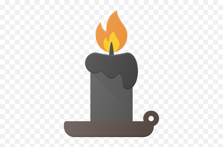 Holyday Halloween Candle Light Free Icon Of - Halloween Candle Icon Png,Candle Flame Icon