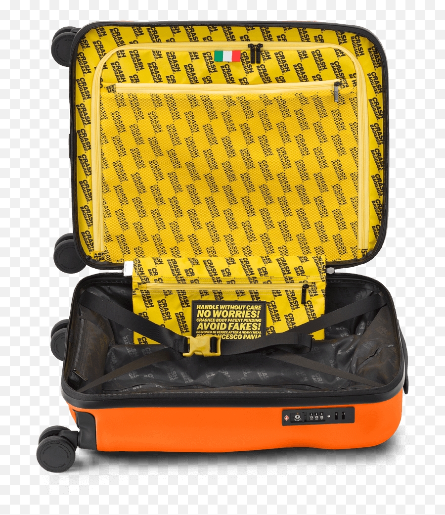 Icon Orange Cabin Suitcase - Crash Baggage Icon Trolley Suitcase Png,Orange Car Icon