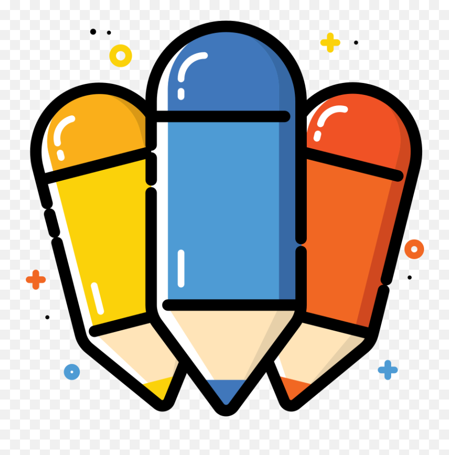 Colorful Office Pencil School Icon - Free Download Pencil Icon Colorful Png,School Icon Free Download