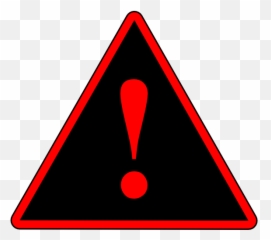 Red Black Warning 1 Clip Art - Red Warning Sign Game Rat Army Png,Red Triangle Png