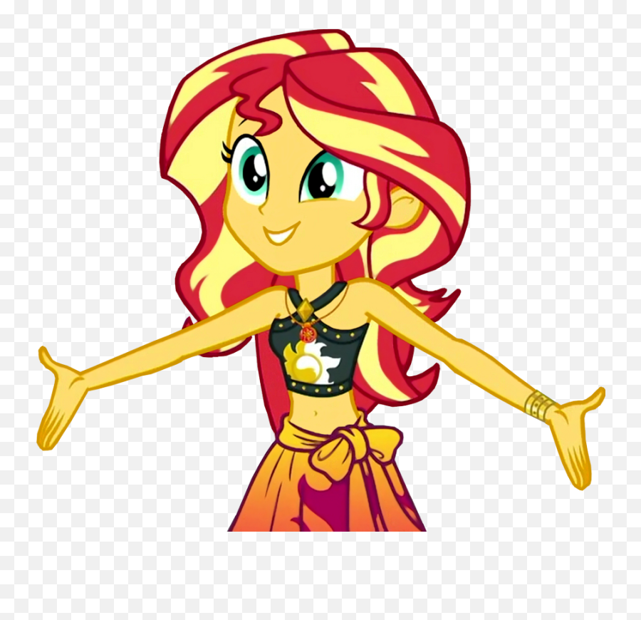 Background Removed Belly Button Bikini Bracelet - Sunset Sunset Shimmer Equestria Girl Png,Bikini Transparent Background