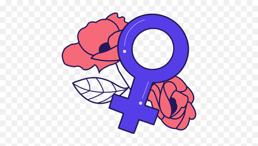 Female Symbol Flowers Badge Transparent Png U0026 Svg Vector - Signo Femenino Flores Png,Female Icon