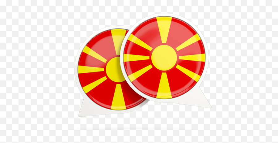Round Chat Icon Illustration Of Flag Macedonia - Macedonia Flag Circle Png,Red Chat Icon