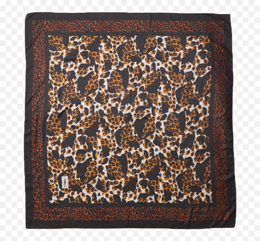 Yves Saint Laurent Silk Jacquard Leopard Print Scarf - Prayer Rug Png,Karastan Fashion Icon