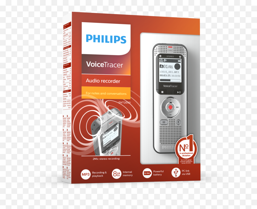 Voicetracer Audio Recorder Dvt2050 Philips Png Icon Stereo 20 Pp