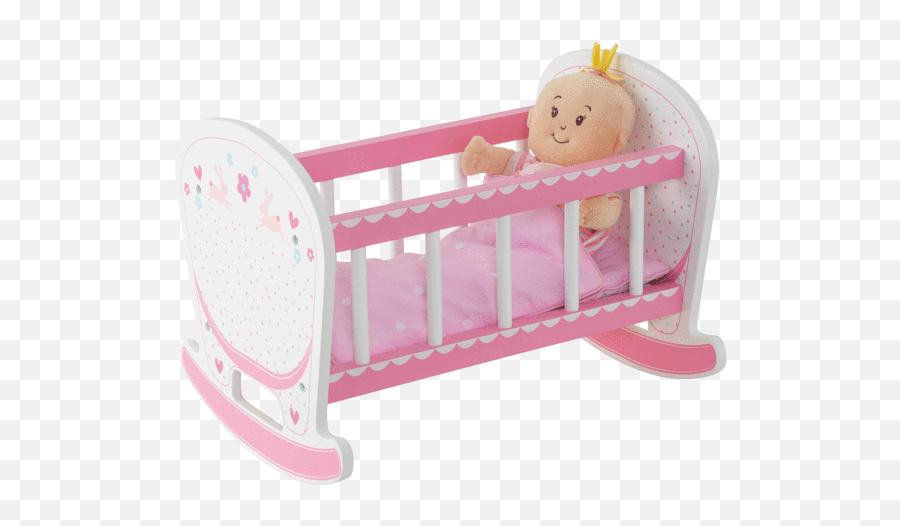Transparent Baby Crib Png - Doll In A Cot Clipart,Crib Png