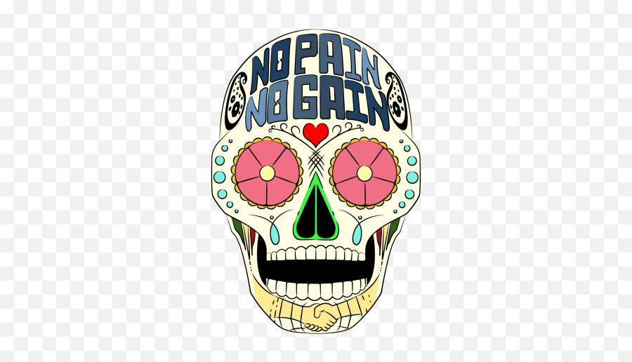 Download Mexican Skull Art Design - Skull Png,Mexican Skull Png