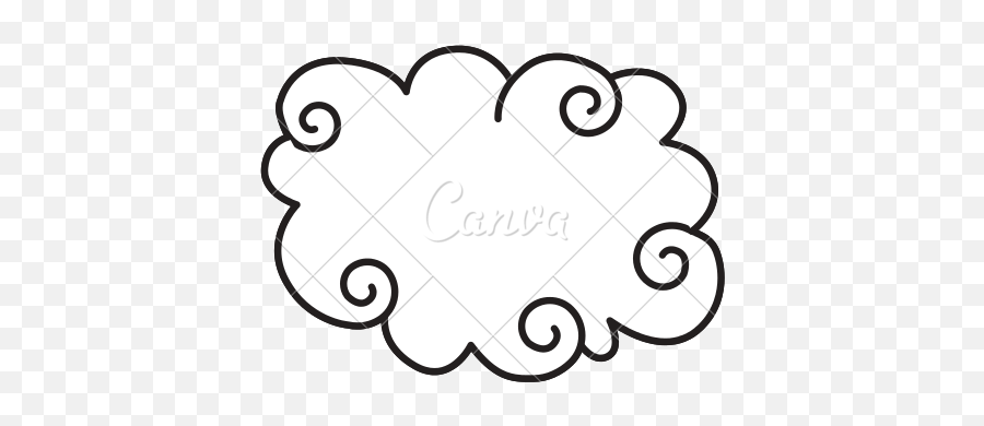 Drawing Chinese Cloud Transparent Png - Line Art,Japanese Clouds Png