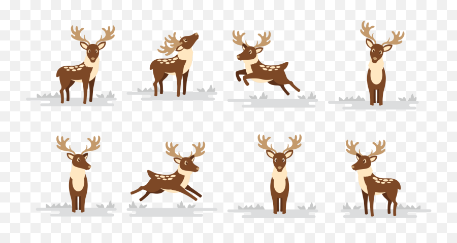 Deer Caribou Cartoon Vector - Elk Png,Caribou Png