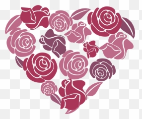 Rose Heart Png - Rose Heart Clipart,Rose Heart Png