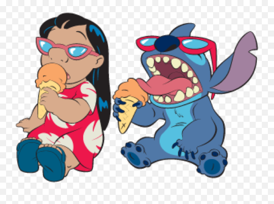 Transparent Background Lilo And Stitch - Lilo Y Stitch Ice Cream Png,Stich Png