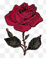 Red Outline Flower Cartoon Love Rose Rosa Free - Rose Cases For Iphone 6 Png,Flower Cartoon Png