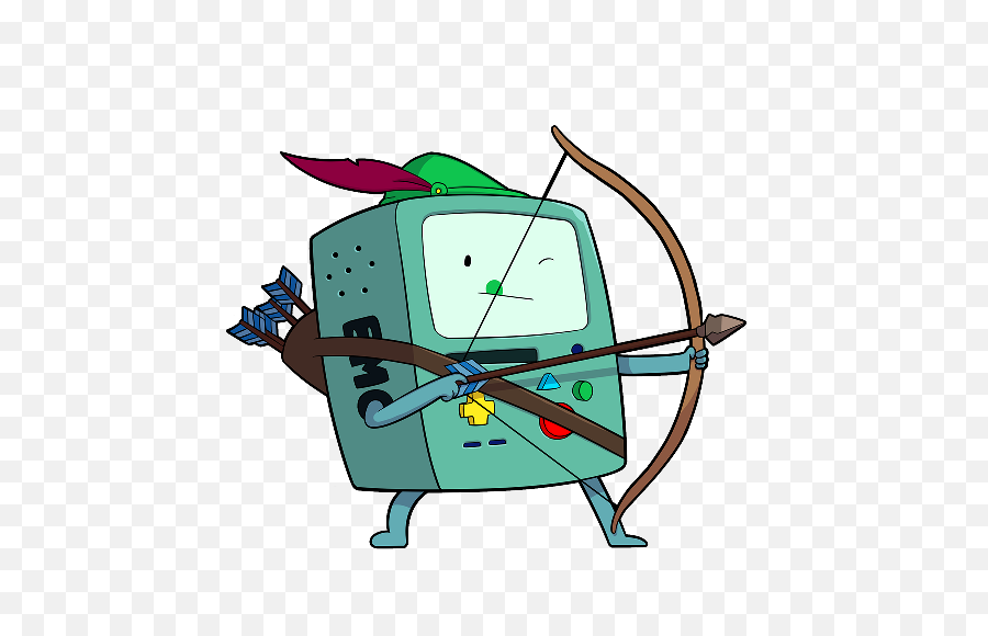 Adventure Time Bmo Robin Hood - Bmo Arrow Adventure Time Png,Robin Hood Png