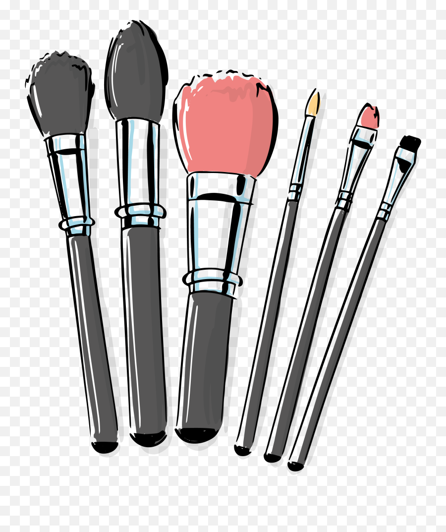Cosmetic Vector Makeup Brush - Makeup Brushes Clipart Png,Makeup Png