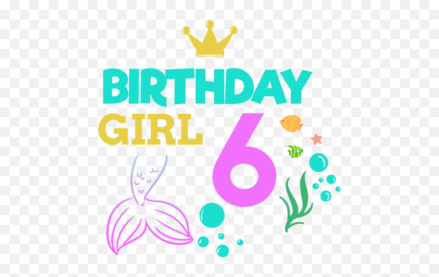 Birthday Girl Six 6th Boy - Illustration Png,Birthday Girl Png