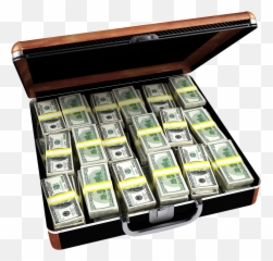 Case Full Of Dollar Briefcase Png Image - Much Money Can Fit In A