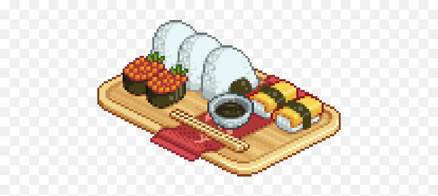 Pixel Sushi Tumblr Transparent Shared - Pixel Art Japan Food Png,Sushi Transparent