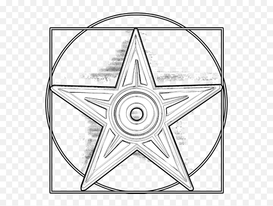 Vitruvian Barnstar Hires - Leonardo Da Vinci Symbol Png,Vitruvian Man Png