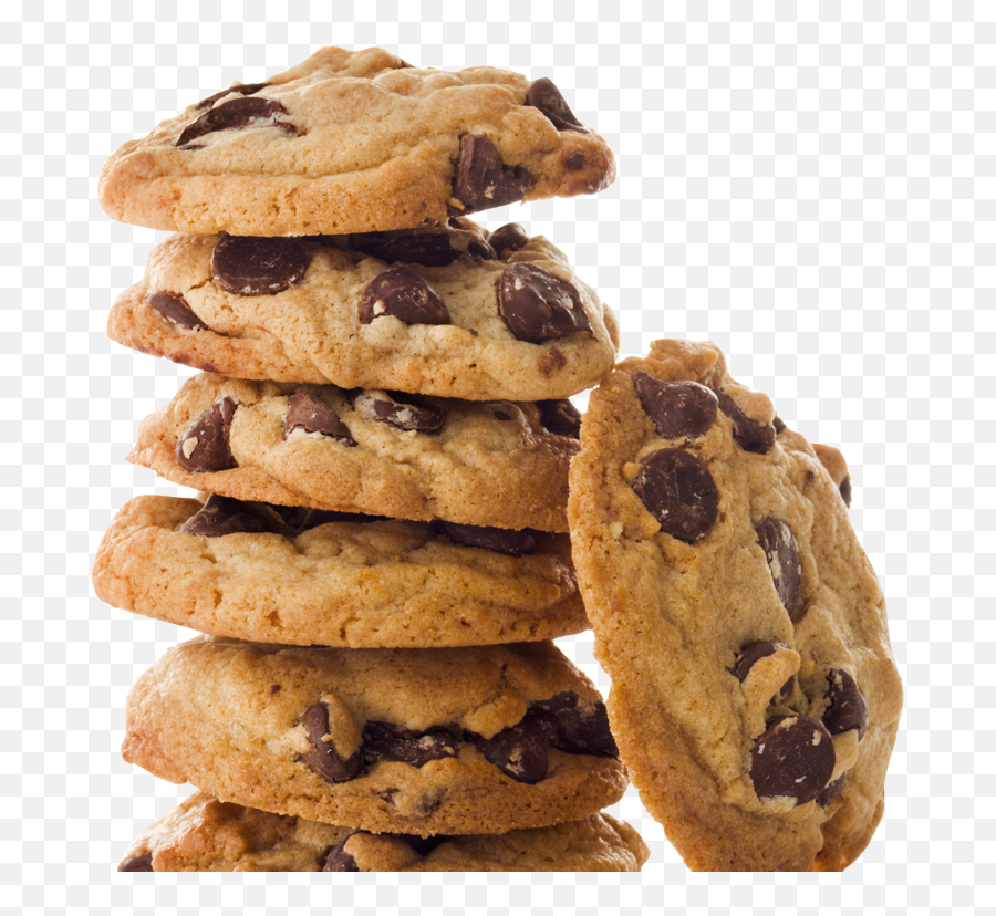 Stack Of Cookies Transparent Png - Stack Of Chocolate Chip Cookies,Plate Of Cookies Png