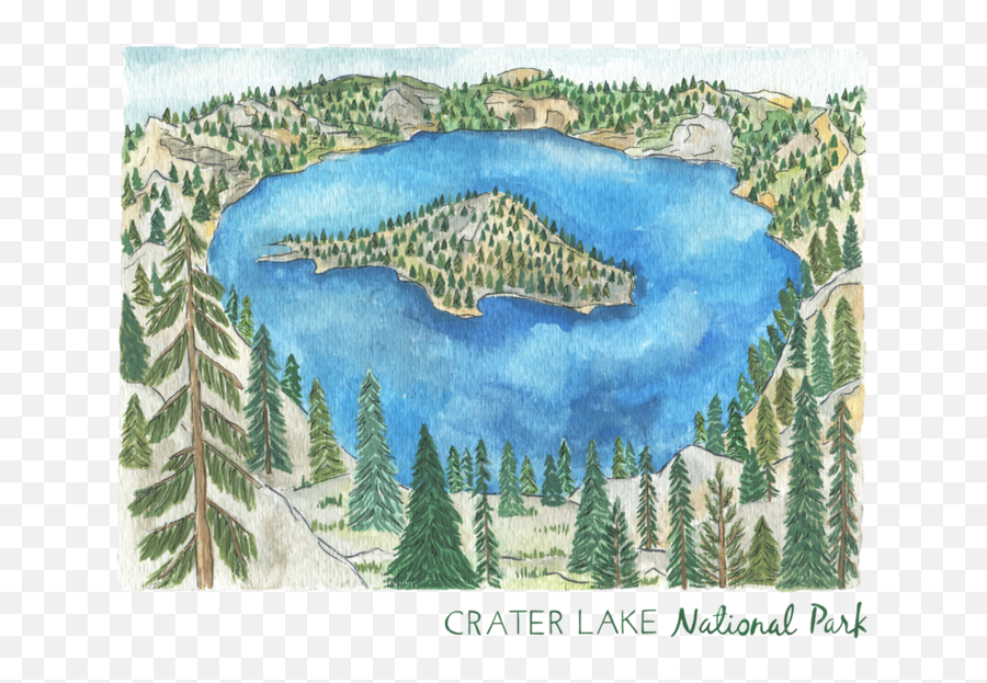 Crater Lake National Park Erin - Shortleaf Black Spruce Png,Crater Png