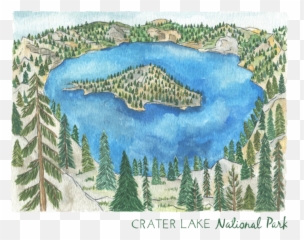Crater Lake National Park Erin - Shortleaf Black Spruce Png,Crater Png