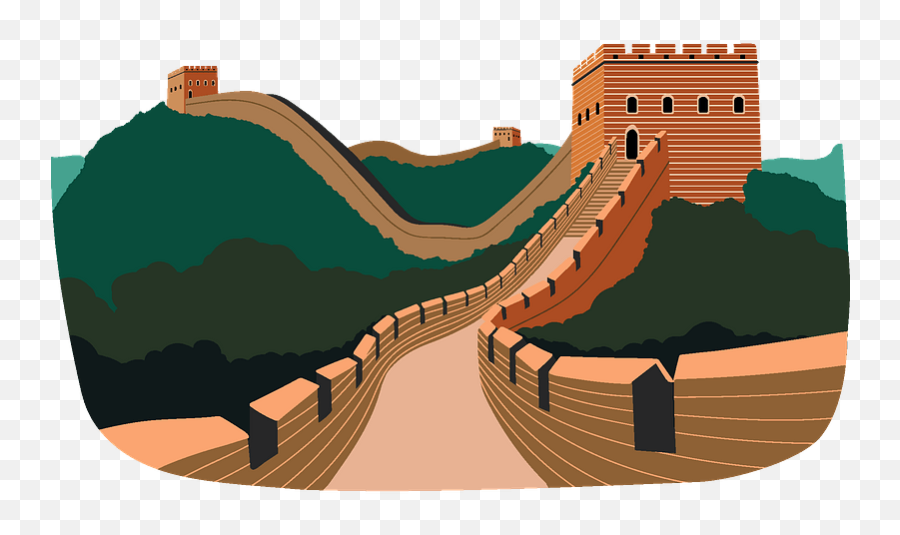 Great Wall Of China Clipart - China Great Wall Transparent Png,Great Wall Of China Png
