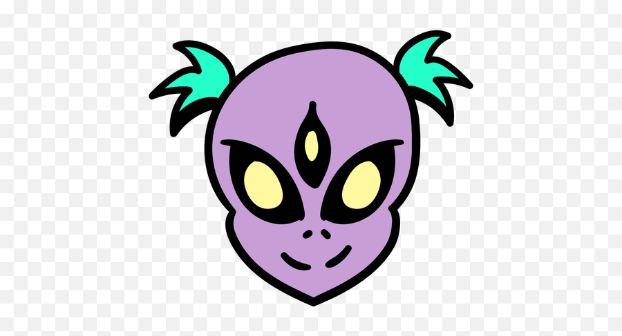 Alienu0027s Head Clown Puffs Colorful - Transparent Png U0026 Svg Clown Alien Face Png,Clown Face Png