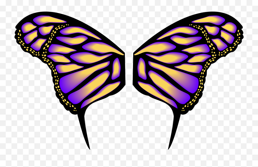 Big Image - Clip Art Butterfly Wings Png,Butterfly Wings Png