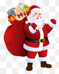 Santa Clipart Transparent Background - Transparent Background Claus Png