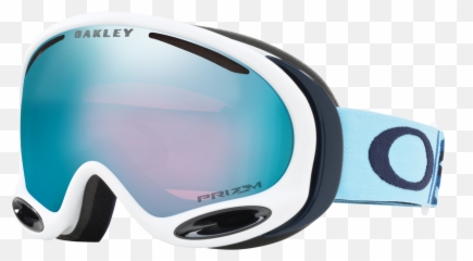 Oakley A Frame 20 Ski Goggles In White With Prizm Sapphire Lens - Oakley Png,Ski Goggles Png