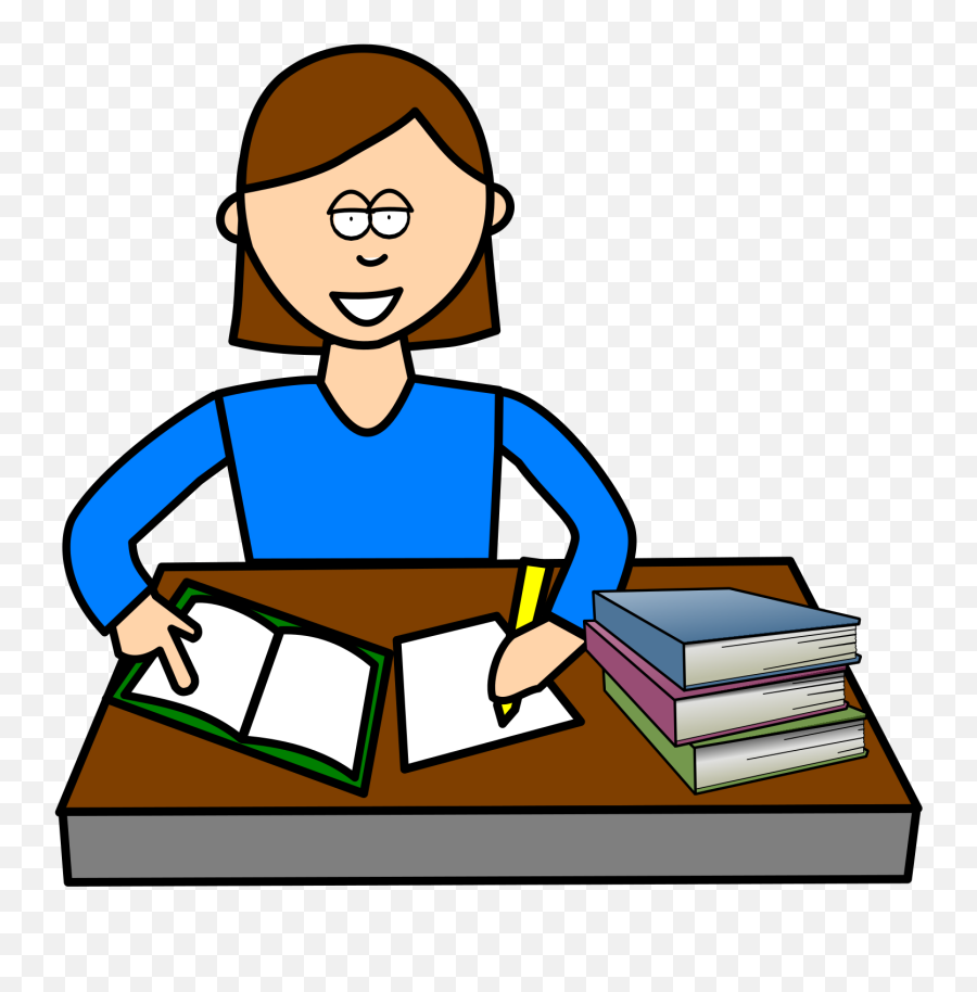 Student Studying Science Clipart - Student Studying Clipart Png,Studying Png