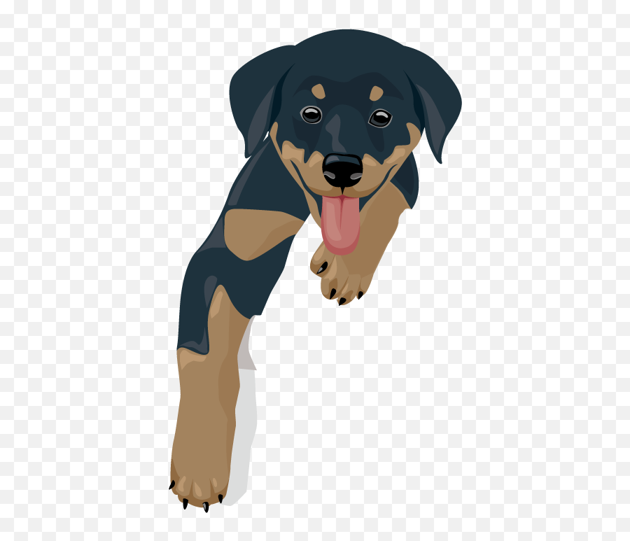 Library Of Kawaii Dog Clipart Stock Png Files - Rottweiler Puppy Clipart,Rottweiler Png