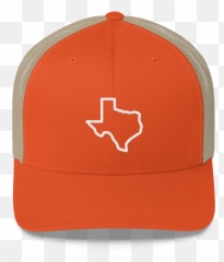 Texas Trucker Hat - Orange u0026 Khaki Baseball Cap png
