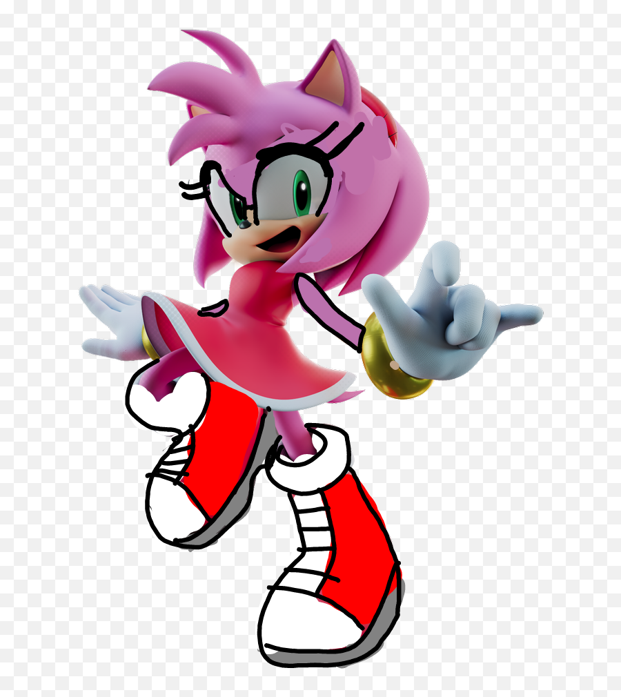 Sonic Sonicthehedgehog Sticker By Fanoflightning95 - Sonic Movie Amy Rose Png,Amy Rose Png