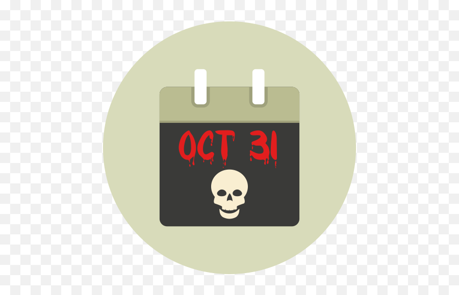 October 31 Calendar Halloween Icon - October 31 On The Calendar Png,October Png