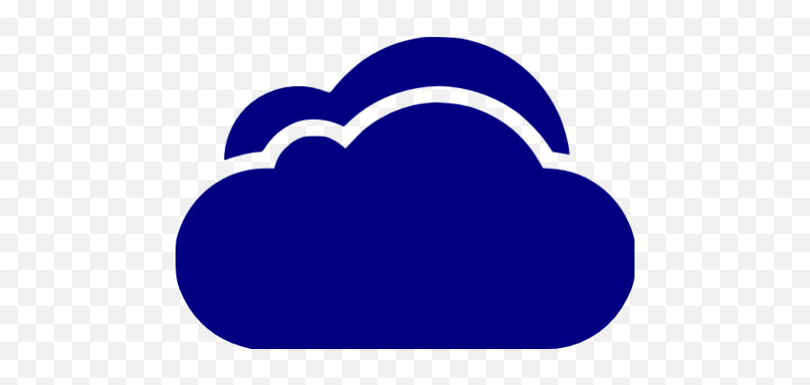 Navy Blue Cloud 3 Icon - Golden Gate Png,Blue Cloud Png