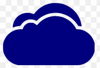 Navy Blue Cloud 3 Icon - Golden Gate png