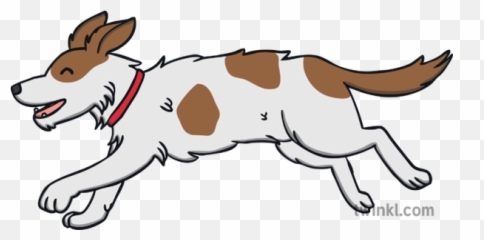 Dog Running Happy - Dog Running Clipart Black And White Png,Dog Running ...