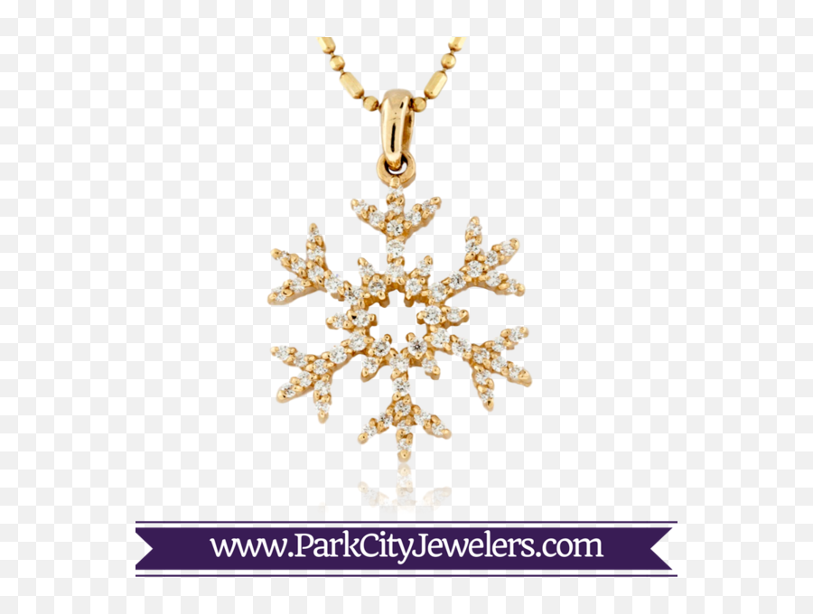 Rose Gold Diamond Snowflake Necklace Half Carat Pave - Mens Forrert Wedding Band Png,Gold Snowflakes Png