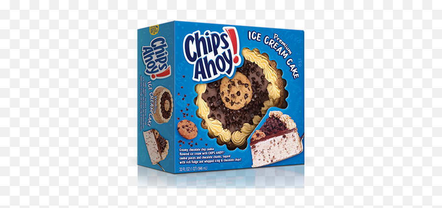 Chips Ahoy Premium Ice Cream Cake Starbucks Recipes - Chips Ahoy Cookies Ice Cream Cake Png,Chips Ahoy Logo