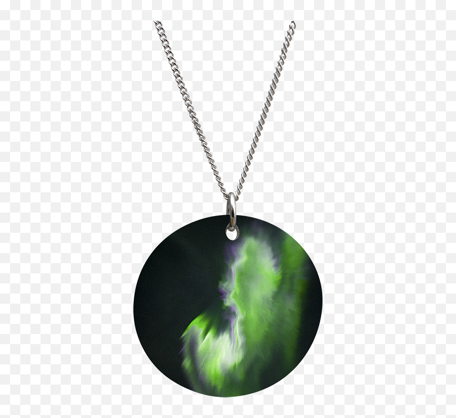 Aurora Universe - Necklace 16mm Locket Png,Aurora Borealis Png