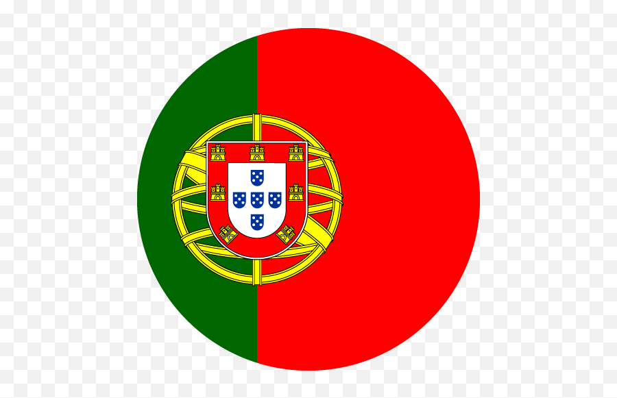 Vector Country Flag Of Portugal - Portugal Flag Circle Transparent Png,American Flag Circle Png