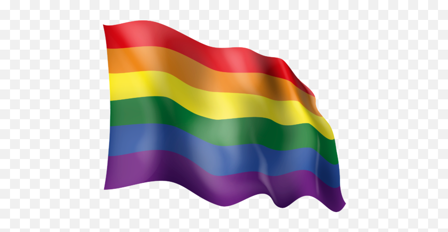 Waving Lgbt Rainbow Flag - Vertical Png,Rainbow Flag Transparent