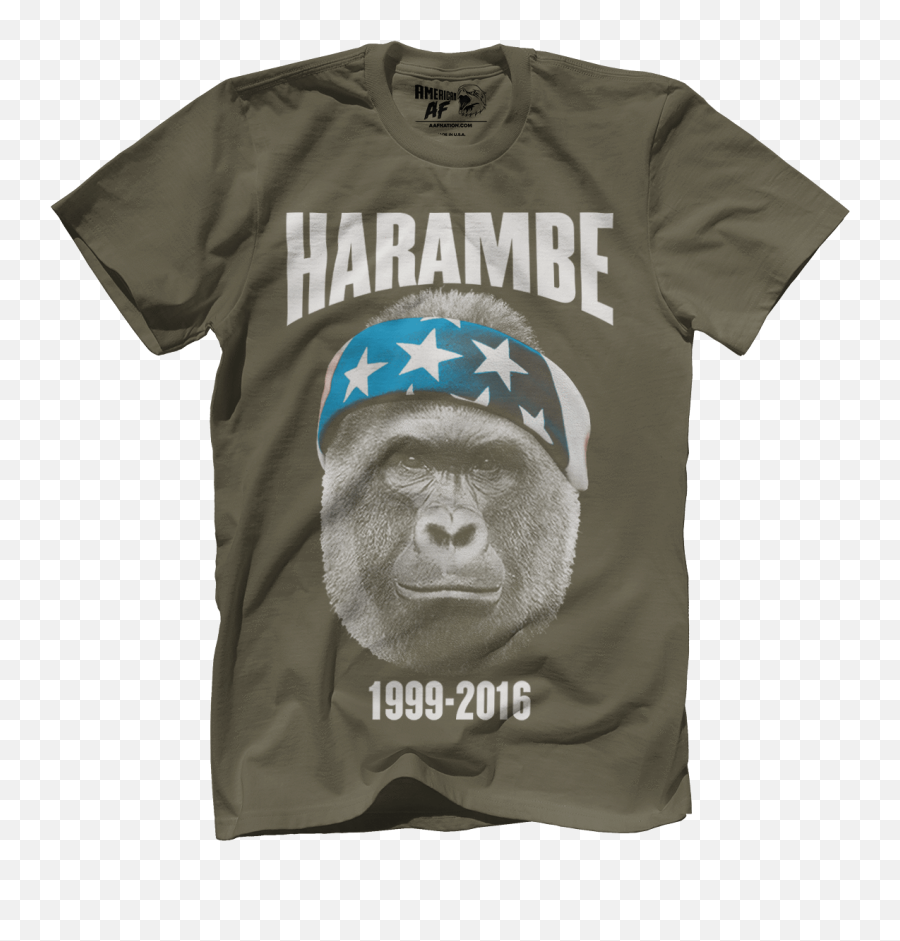 Download Hd Harambe 1999 - 2016 Green Weenie T Shirt Killing Of Harambe Png,Transparent Harambe