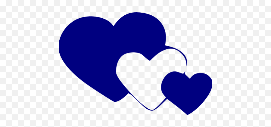 Navy Blue Heart 2 Icon - Free Navy Blue Heart Icons 2 Neavy Blue Hearts Png,Blue Heart Transparent