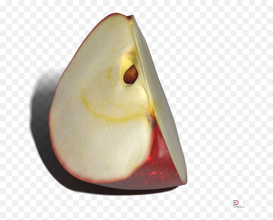 Red Apple Slice 3d Model - Cgstudio Pear Png,Apple Slice Png