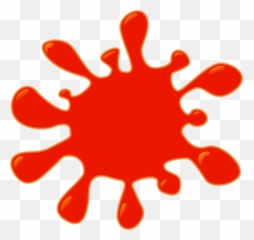 Red Color Splash Clipart Png - Transparent Background