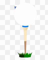 Golf Ball Blue Tee Svg Vector Clip Art - Dot png
